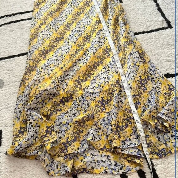 Dolls kill Le Lis Yellow Floral Midi Shift Dress - Picture 4 of 7